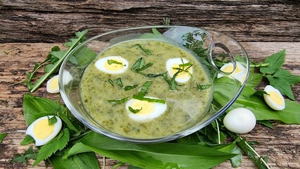  Maundy Thursday soup , wild herbs open up spring