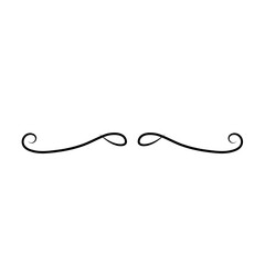 Vintage text divider. Doodle ornament, borders, vintage separators. Hand drawn vector illustration