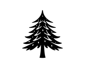 Obraz premium creative details Pine Tree Icon Vector Illustration