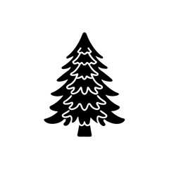 Fototapeta premium creative details Pine Tree Icon Vector Illustration