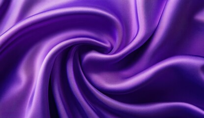 Swirling purple fabric creates a luxurious and elegant abstract background texture.