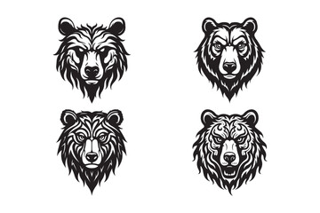 Tribal Bear Head Tattoo Designs