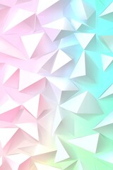 Fototapeta premium Geometric Triangles in Soft Pastel Colors on Gradient Background for Modern Designs