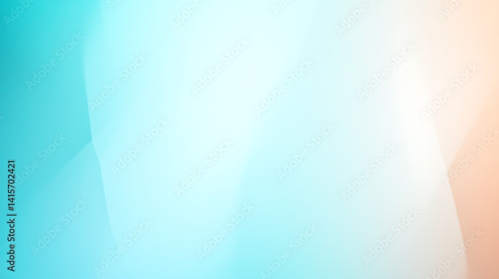 Poster soft abstract background with smooth gradients in blue and peach tones