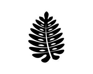 creative details Fern Leaf Icon Vector Illustration