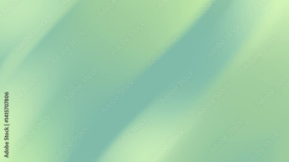 Poster abstract soft green gradient background with smooth diagonal light and shadow streaks