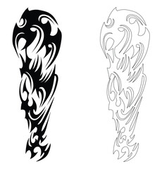 tribal tattoos, ornament shapes, tribal design sign symbols