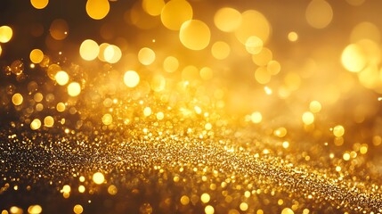 Stunning golden abstract art with luminous shine and radiant glowing light high resolution picture