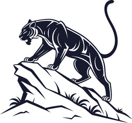 vector illustration of a wild boar