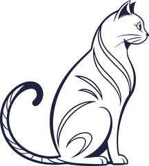 vector illustration of a cat