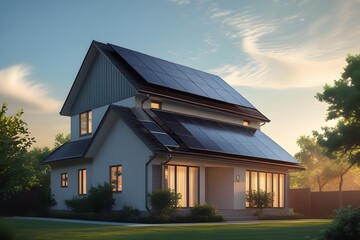 Modern Two-Story Suburban House 
Contemporary Residential Architecture