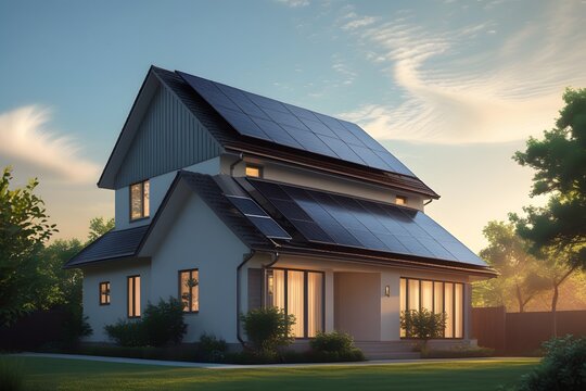 Modern Two-Story Suburban House 
Contemporary Residential Architecture