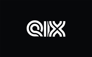 EIX Creative Unique Modern Letter Logo Design. Stylized logo featuring a unique letter design, presenting abstract minimalist aesthetics and modern appeal