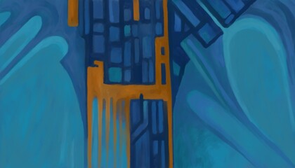 Abstract image for printing - digital painting. The picture is painted by hand on a tablet. © neurostructure