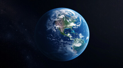 Obraz premium Vibrant green leaves embrace the stunning view of planet Earth, showcasing natural beauty in space Generative AI