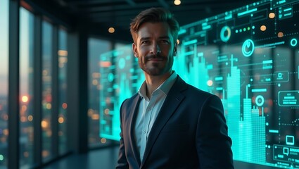 Business professional in modern office setting