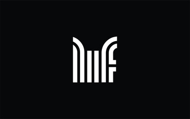 LIF Creative Unique Modern Letter Logo Design. Stylized logo featuring a unique letter design, presenting abstract minimalist aesthetics and modern appeal