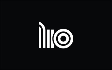LIO Creative Unique Modern Letter Logo Design. Stylized logo featuring a unique letter design, presenting abstract minimalist aesthetics and modern appeal