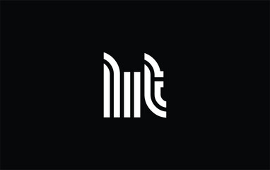 LIT Creative Unique Modern Letter Logo Design. Stylized logo featuring a unique letter design, presenting abstract minimalist aesthetics and modern appeal