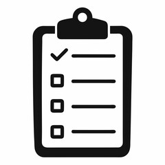 Checklist Clipboard Icon Task Management and Planning Concept