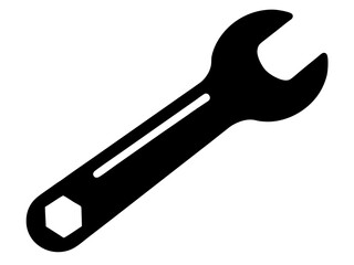 Wrench Silhouette Vector | Wrench SVG Icon for Cricut, DIY Crafts