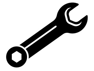 Wrench Silhouette Vector