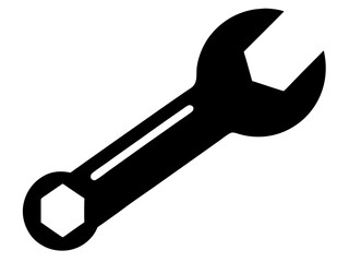 Wrench Silhouette Vector | Wrench SVG Icon for Cricut, DIY Crafts