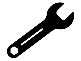 Wrench Silhouette Vector | Wrench SVG Icon for Cricut, DIY Crafts