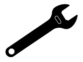 Wrench Silhouette Vector | Wrench SVG Icon for Cricut, DIY Crafts
