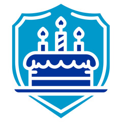 Obraz premium Birthday Badge Icon