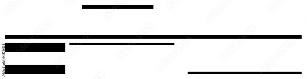 Poster geometric black lines and rectangles arranged in a clean, structured layout. ideal for graphic desig