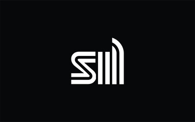 SIL Creative Unique Modern Letter Logo Design. Stylized logo featuring a unique letter design, presenting abstract minimalist aesthetics and modern appeal