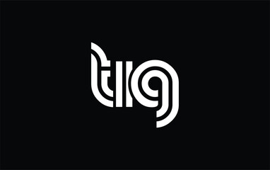 TIG Creative Unique Modern Letter Logo Design. Stylized logo featuring a unique letter design, presenting abstract minimalist aesthetics and modern appeal