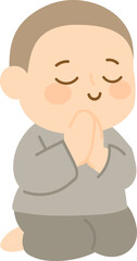  cute boy monk