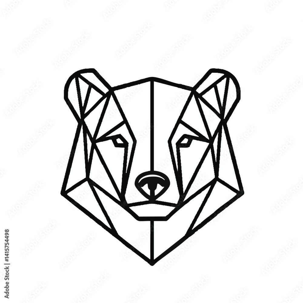 Poster abstract graphic element design vector art with scalable shapes and editable components