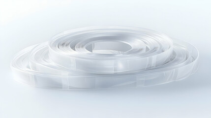 Obraz premium White Film Reels Rolled Up