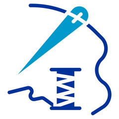 Seam Allowance Vector Icon