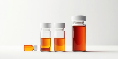 Blood test vial assortment, neatly isolated against a white backdrop.