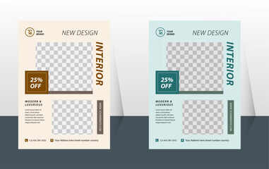 Professional creative interior flyer design, Vactor template design or Real estate flyer design layout.Home sale flyer design.
