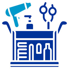 Fototapeta premium Salon Supplies Cart Icon