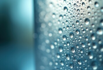 condensation glass clear water microdroplets texture refreshing creates natural atmosphere details droplet formation beads surface, liquid, nature, drops, shine