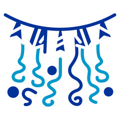 Party Streamers Vector Icon