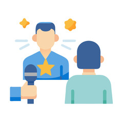  Creative Celebrity Interview Icon Design