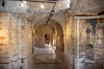 St Nicholas Church, Santa Claus Church, in Demre, Turkey. It is a historic East Roman basilica church of ancient city Myra.