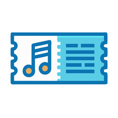  Concert Ticket Icon for Events