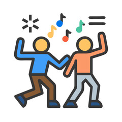  Creative Dance Party Icon Design