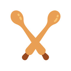 Fototapeta premium Creative Drumsticks Icon Design