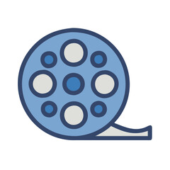  Stylish Film Reel Icon for Cinema