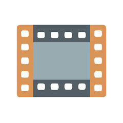  Modern Film Reel Strip Icon for Editing