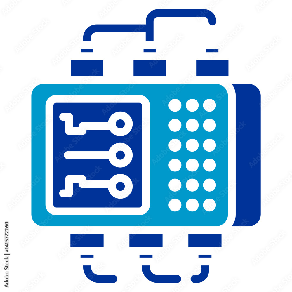 Aufkleber programmable logic controller icon